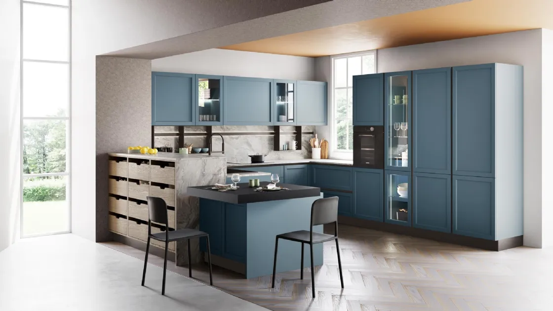 Cucina Classica Contempo con penisola di Creo