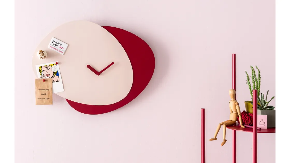 Orologio in alluminio bicolore Allora di Calligaris