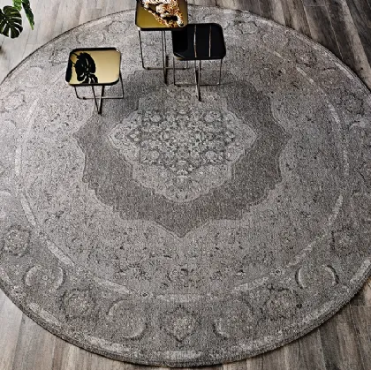 Tappeto rotondo Chennai grigio di Cattelan Italia