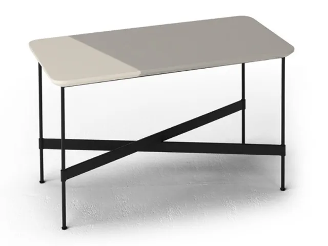 Tavolino Passion rettangolare in legno laccato e ferro di Dienne Salotti