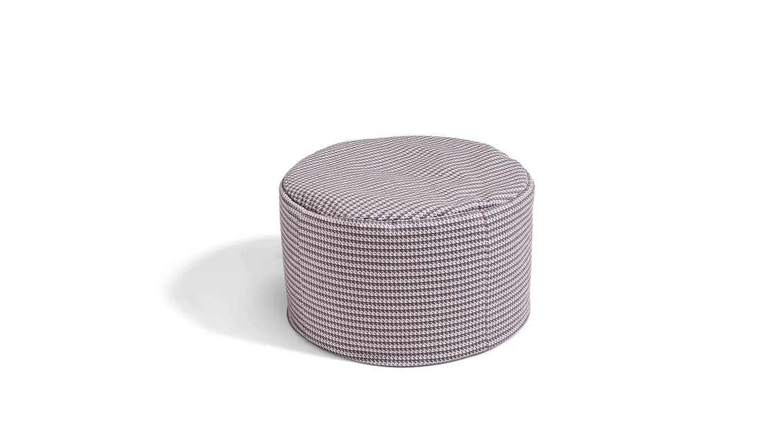 Pouf cilindrico 07 in tessuto di Dienne Salotti