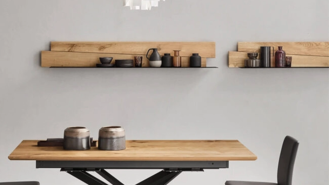 Mensola Scuderia in metallo e legno di Maronese