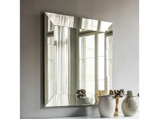 Specchio quadrato con cornice specchiata Regal di Cattelan Italia