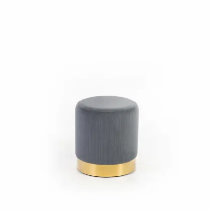 Pouf Toffee in velluto con struttura in metallo di Stones