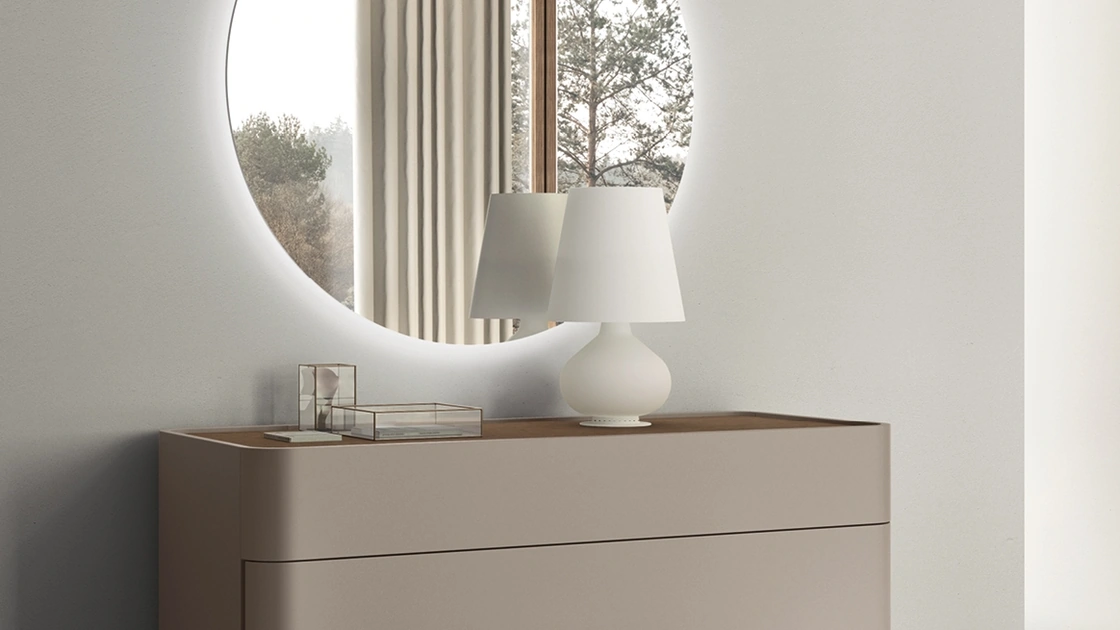 Specchiera con Led Tonda di Maronese