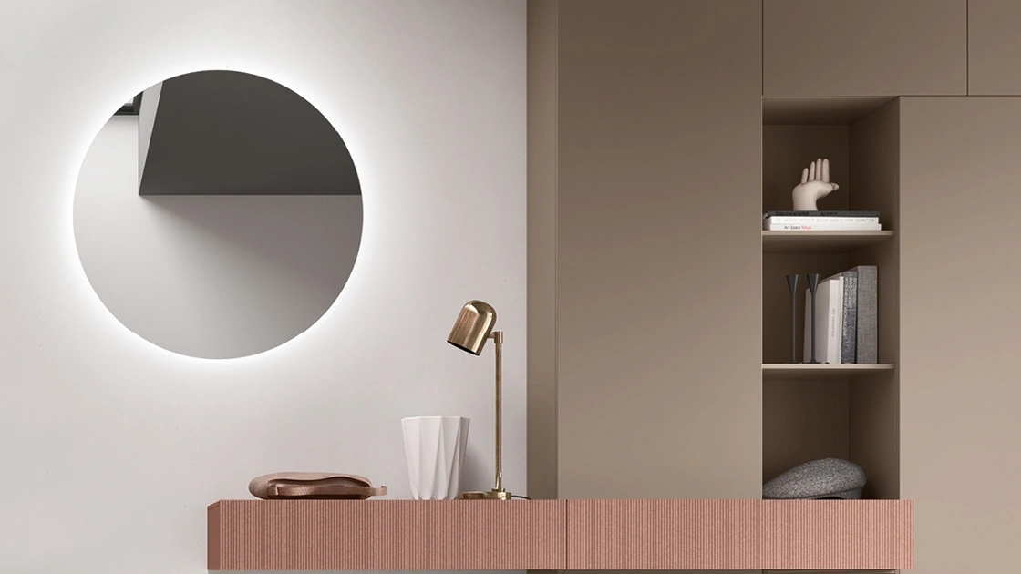 Specchiera con Led Tonda di Maronese
