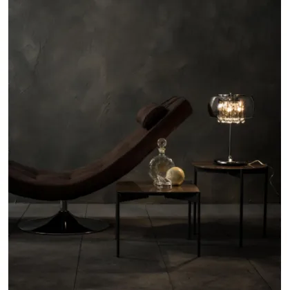 Lampada da tavolo Mirror in vetro con struttura in metallo di Stones