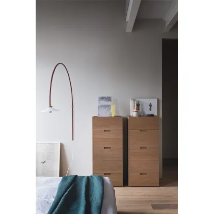 Cassettiera Quarantacinque in legno di Rovere Miele di Novamobili