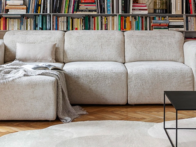 Divano con penisola Pandora di Calligaris