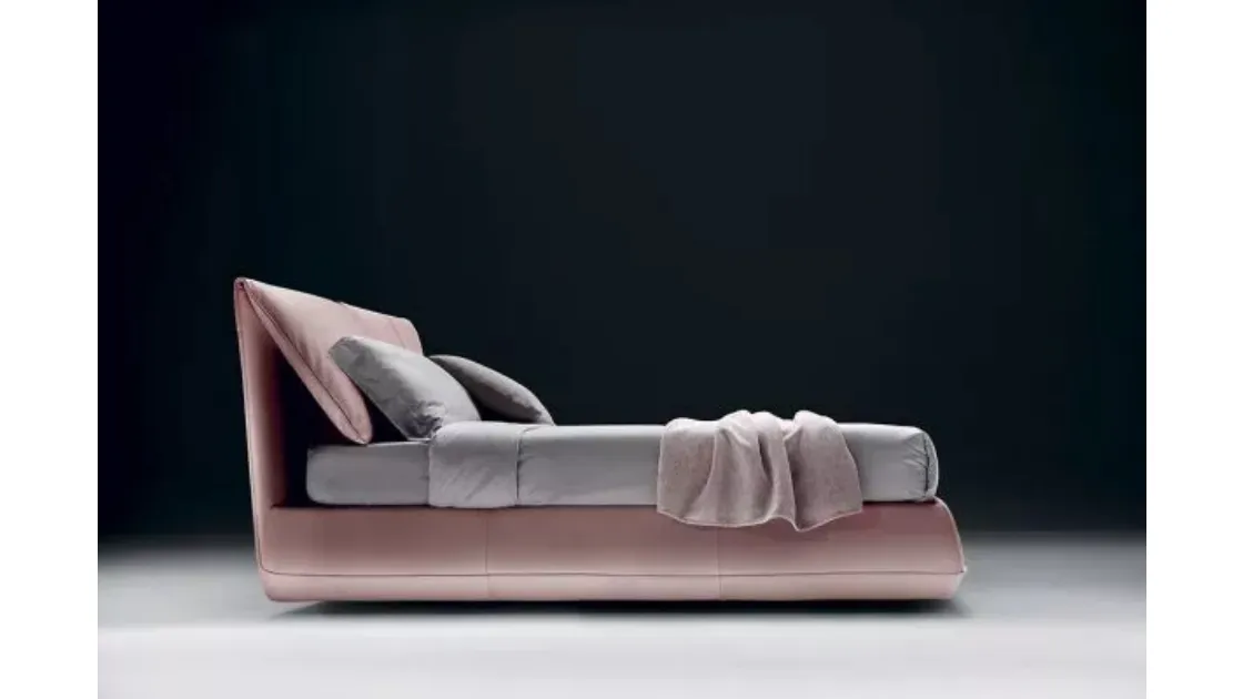 Letto in pelle Avenue di Bontempi Letti Design