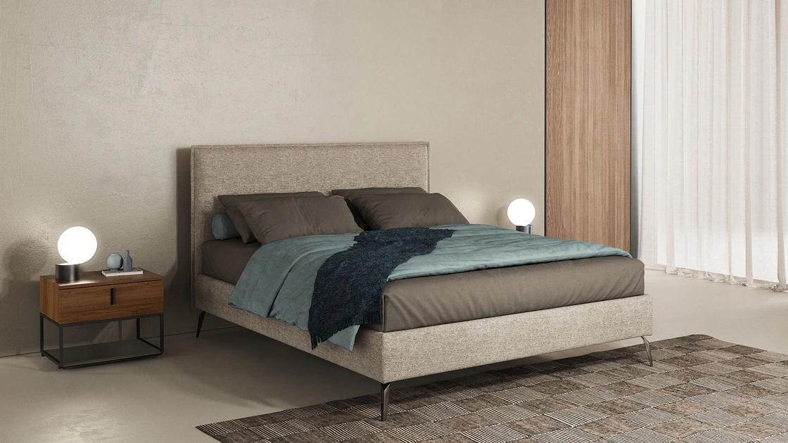Letto imbottito Bristol di Novaluna