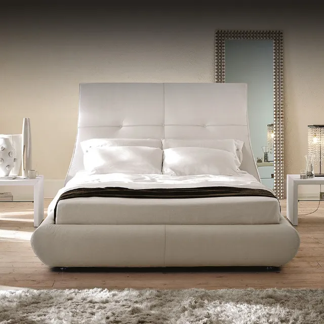 Letto Matisse con testiera importante e box contenitore di Cattelan Italia