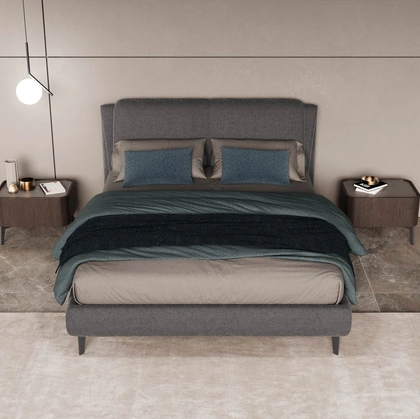 Letto in tessuto Dress Slim di Novaluna