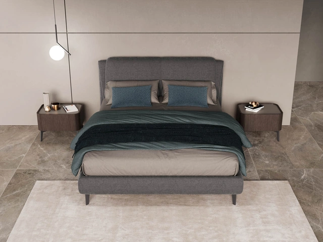 Letto in tessuto Dress Slim di Novaluna