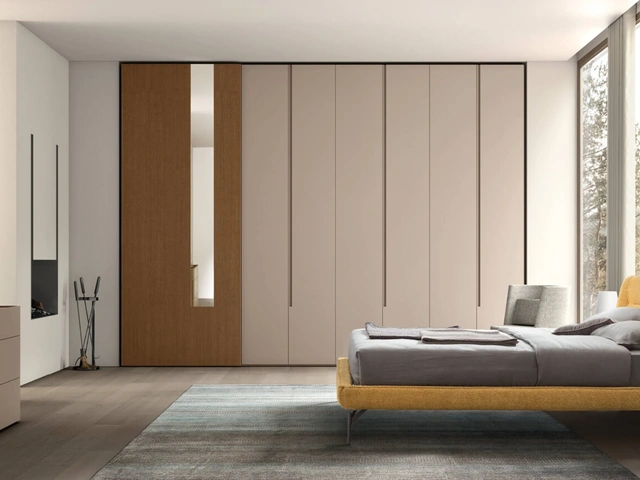 Letto in tessuto imbottito Henry di Maronese