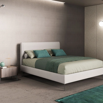 Letto imbottito Lenox di Novaluna