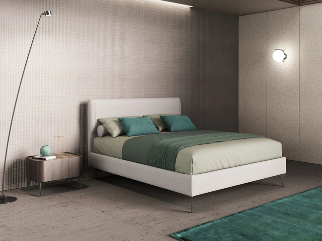 Letto imbottito Lenox di Novaluna