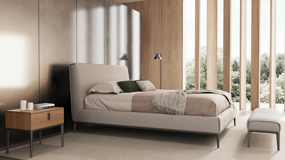 Letto imbottito Navona di Novaluna