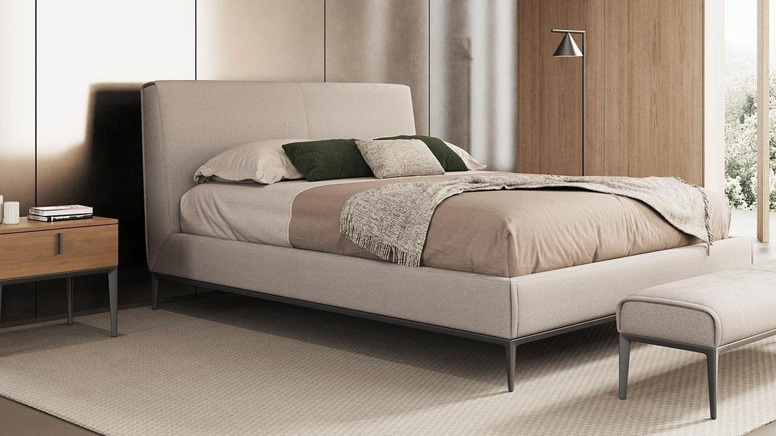 Letto imbottito Navona di Novaluna