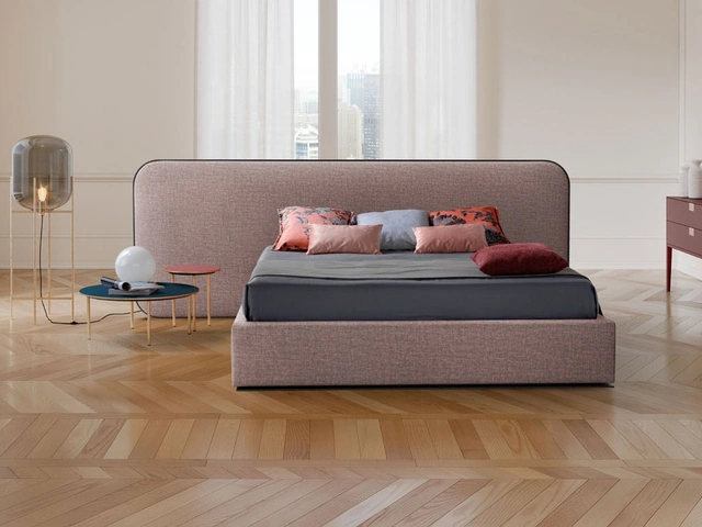 Letto imbottito Elysium Laterale di Novaluna