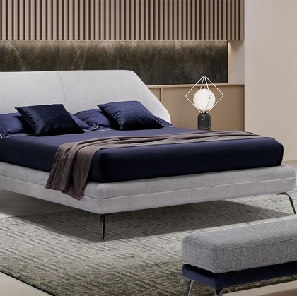 Letto imbottito Origami Slim di Novaluna