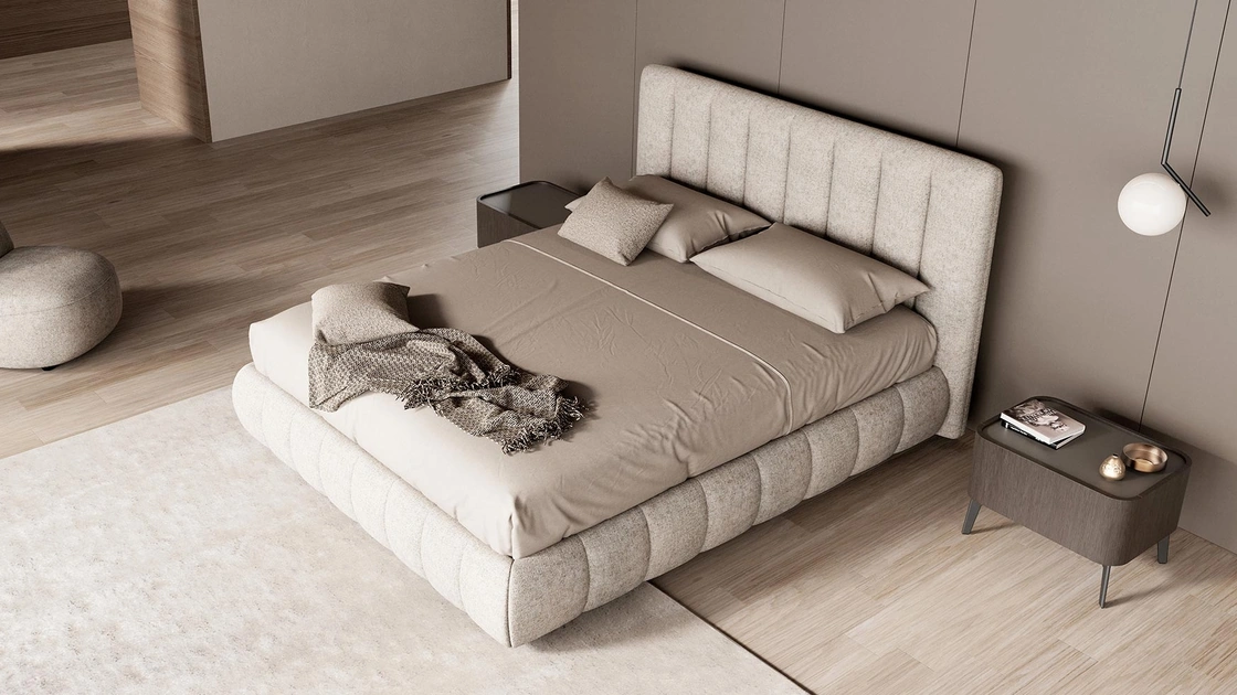 Letto imbottito Panama di Novaluna