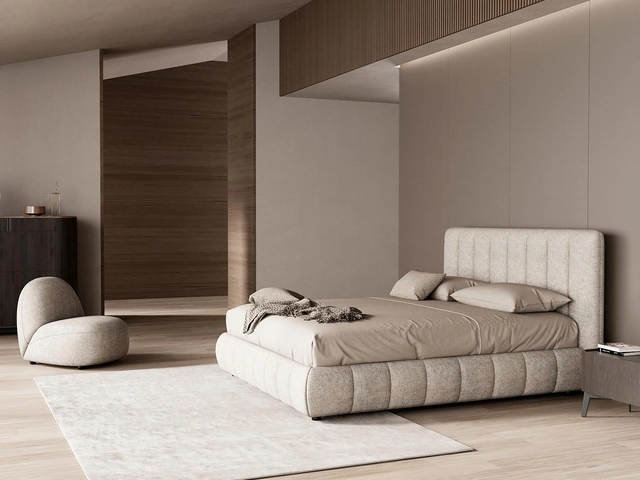 Letto imbottito Panama di Novaluna