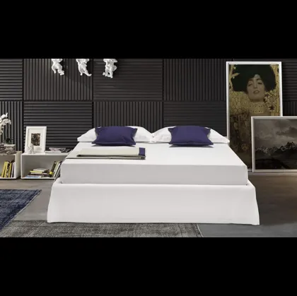 Letto matrimoniale in tessuto Sommier di Novaluna