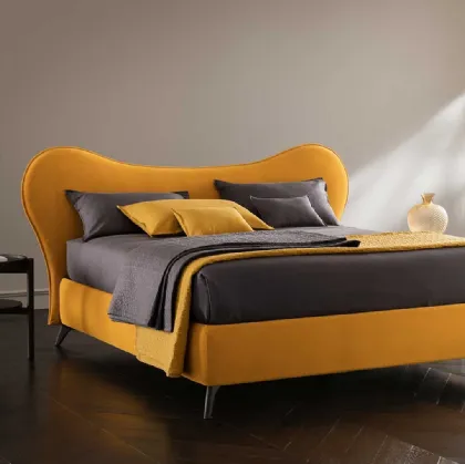 Letto in tessuto con testiera sagomata Soul Mickey di Altrenotti