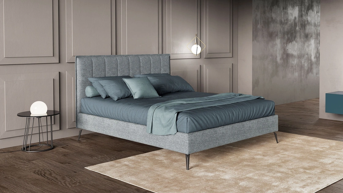 Letto imbottito York di Novaluna
