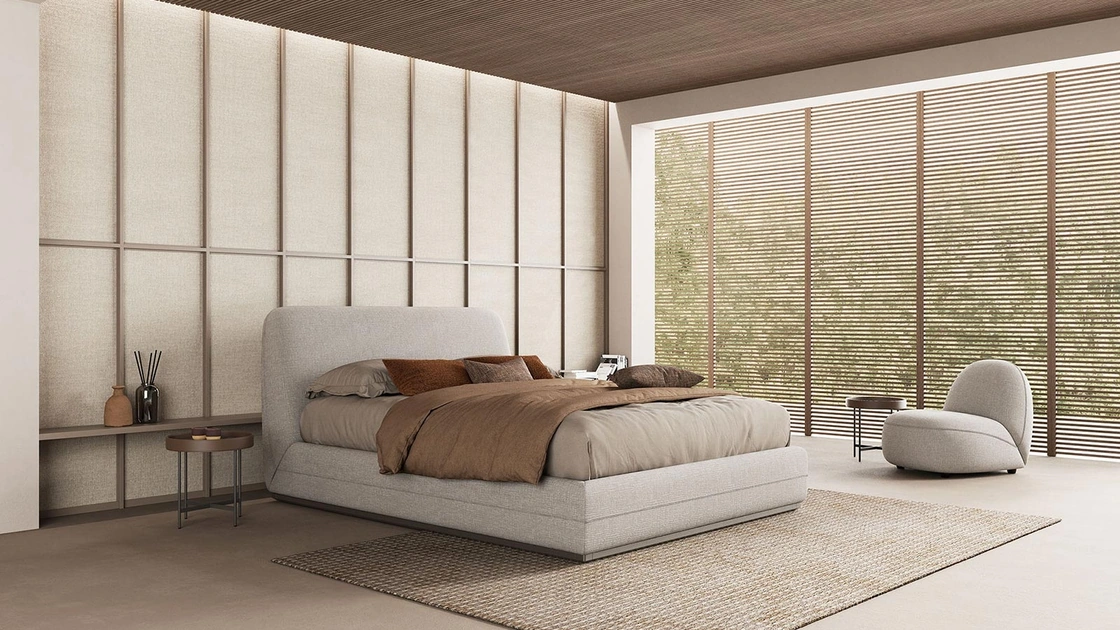 Letto imbottito Yuki di Novaluna