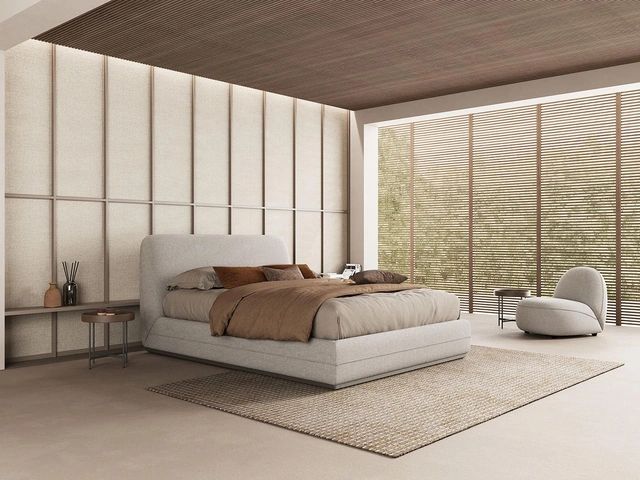 Letto imbottito Yuki di Novaluna