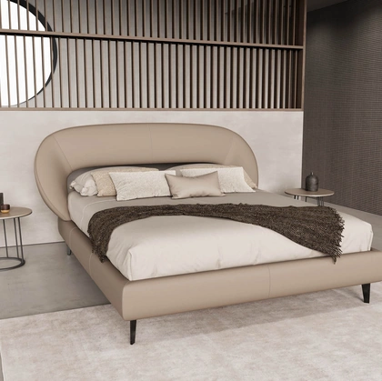 Letto in pelle Zen di Novaluna