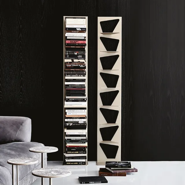 Libreria componibile a muro in acciaio verniciato Trap di Cattelan Italia