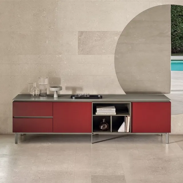 Madia Cosmopolitan Legno Laccato 1 di Bontempi
