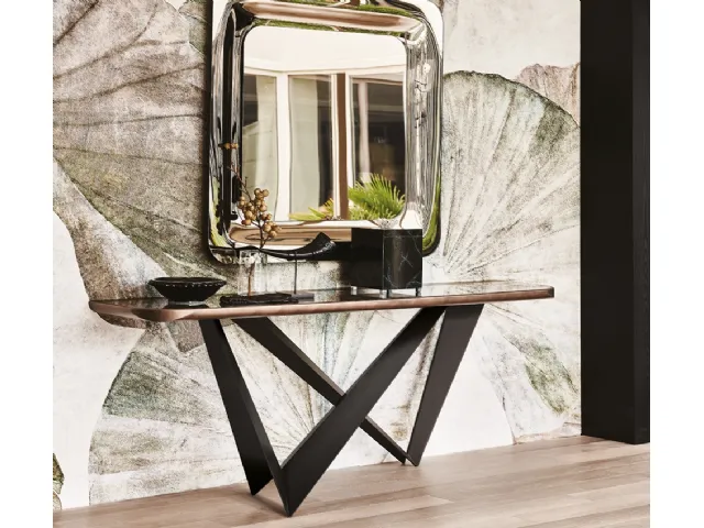 Consolle in ceramica effetto marmo Westin Keramik Premium di Cattelan Italia