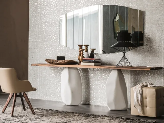 Consolle in ceramica effetto marmo Westin Keramik Premium di Cattelan Italia