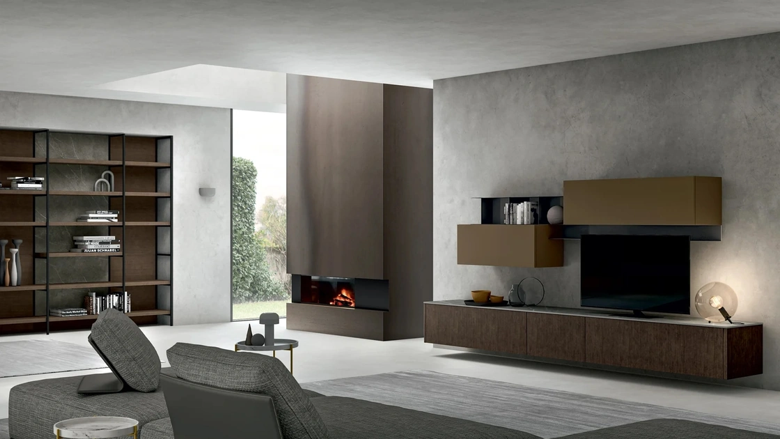 Parete Attrezzata Living Asia di Arredo3