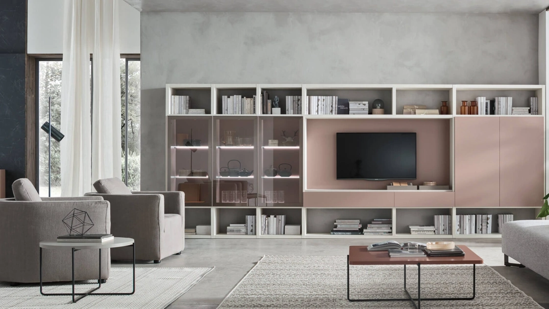 Parete Attrezzata Sistema Spalla Comp SA2202 di Maronese