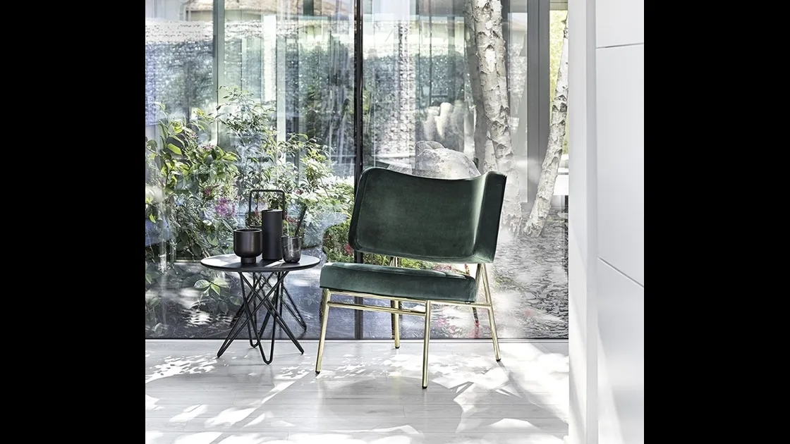 Poltroncina in tessuto Coco di Calligaris