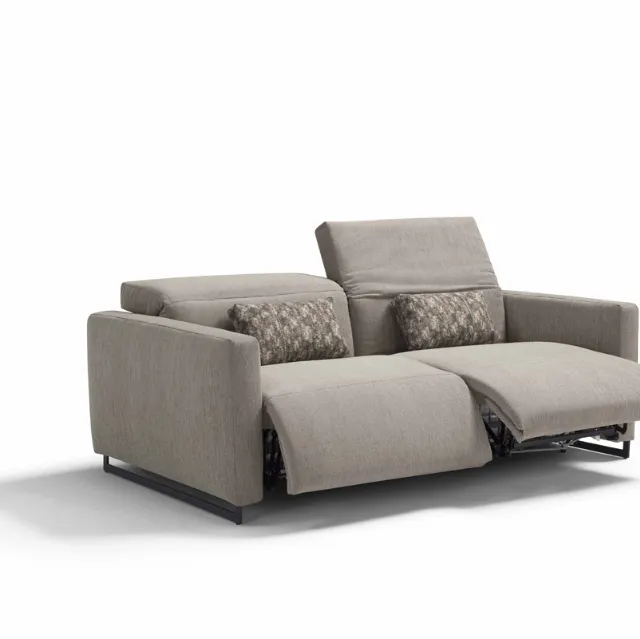 Divano letto in tessuto con movimento relax Duo di Dienne Salotti