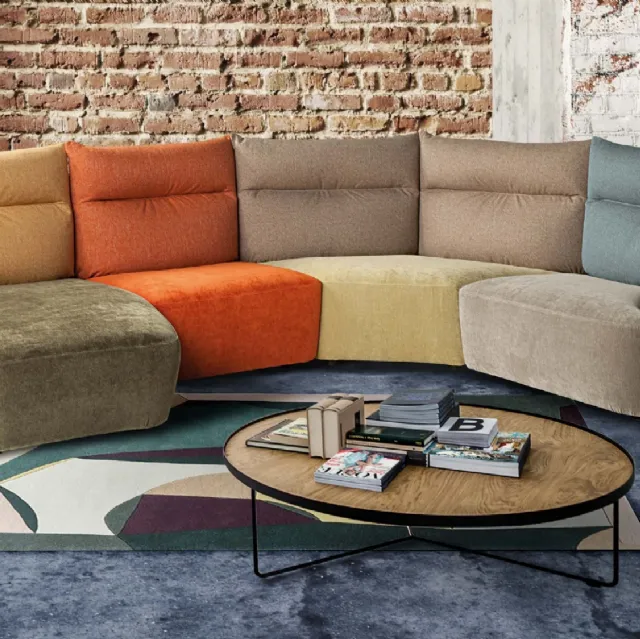 Divano modulare comfort Eliseo di Calia