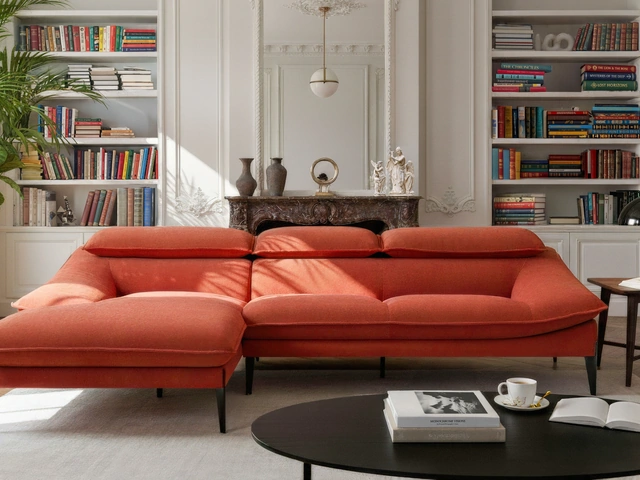 Divano con penisola Flan di Calia