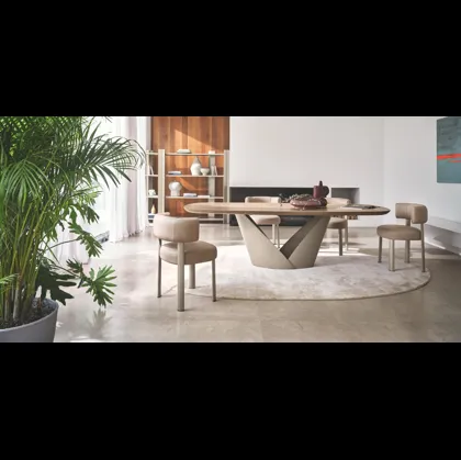 Sedia in pelle Glen di Calligaris