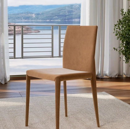 Sedia Margharet in pelle di Bontempi