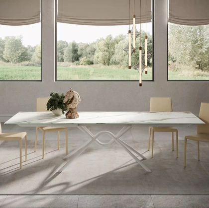 Tavolo Hunter in SuperMarmo di Bontempi