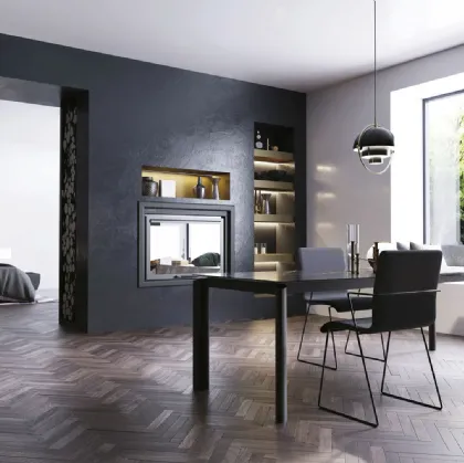 Tavolo T1506 Circle 160 in laminato di Zamagna