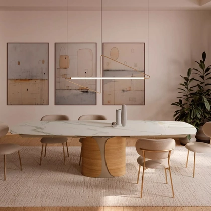 Tavolo Talos in SuperMarmo di Bontempi