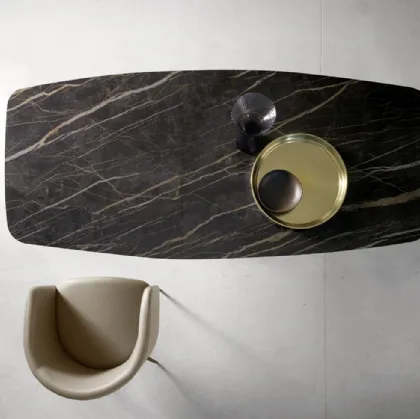 Tavolo T1339F Coast 180 in ceramica di Zamagna