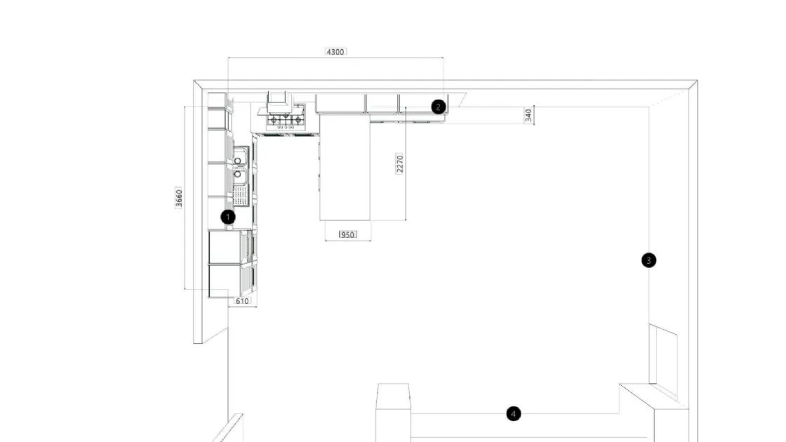 Cucina Lube Claudia: Stile Classico e Design a Penisola